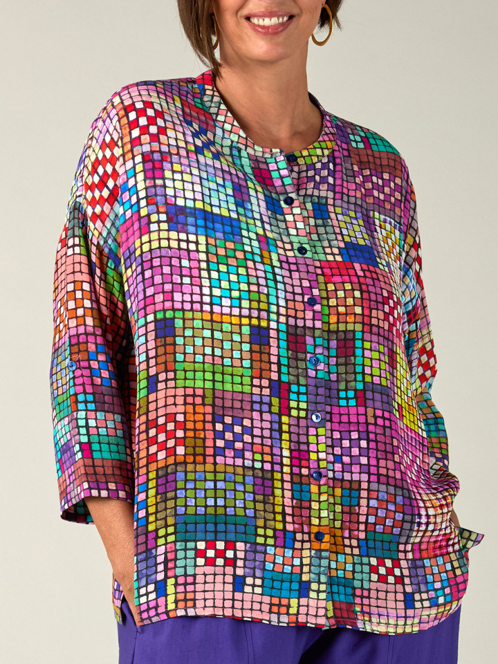 Viskosblus multi från Sahara