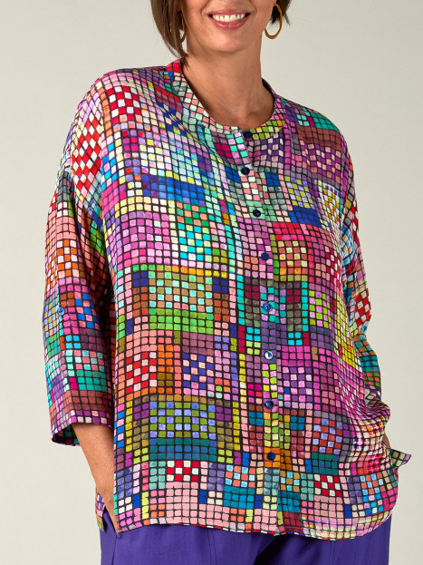 Viskosblus multi från Sahara