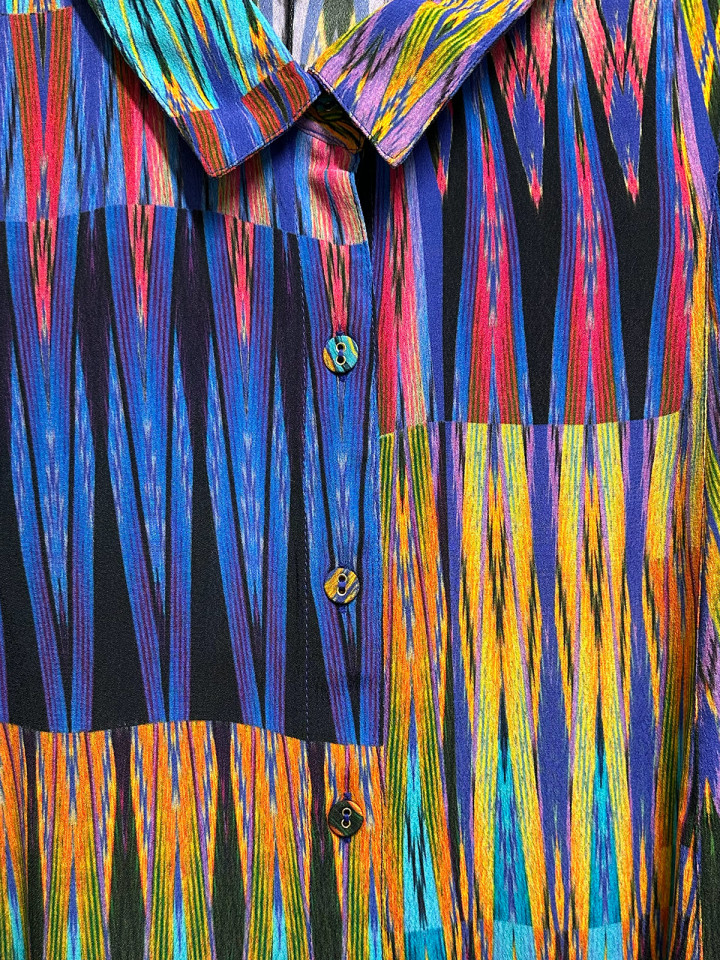 Skjortklänning i viskos multi från...