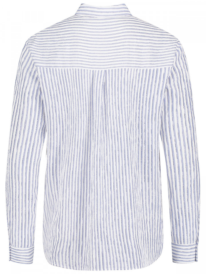 Randig skjorta blå/silver-ränder från...
