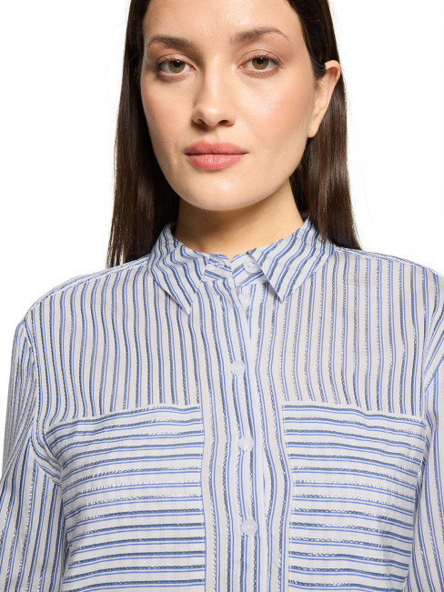 Randig skjorta blå/silver-ränder från Betty Barclay 2