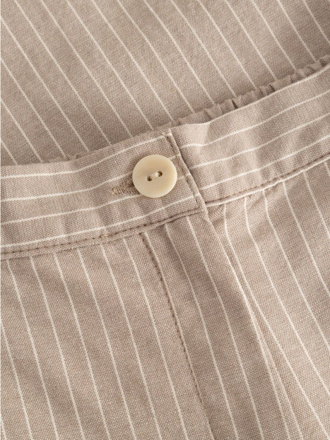 Mirakelbyxa Lily straight Crop beige rand från LauRie