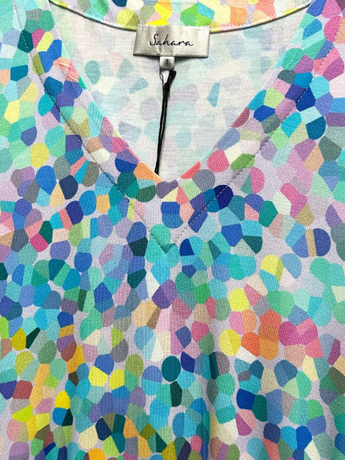 Trikåklänning pastell från Sahara 2