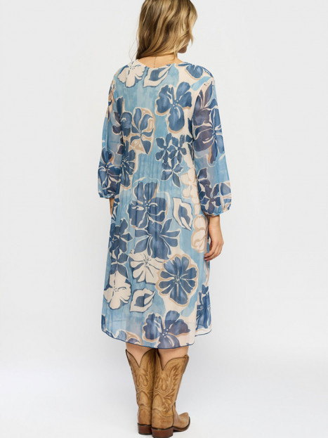 Klänning Alina Blue Flower från 2-biz