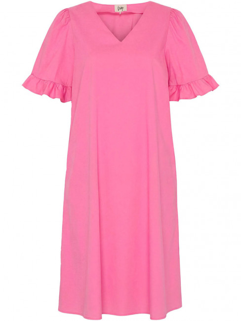 Klänning Sigga Flounce rosa från Isay 2