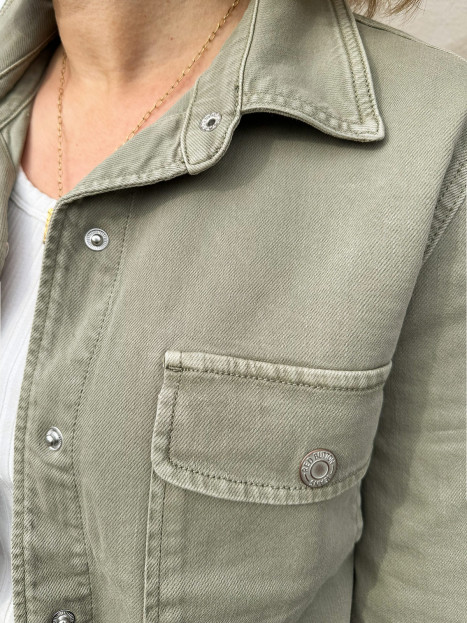 Längre jeansjacka Robie khaki från Red Button