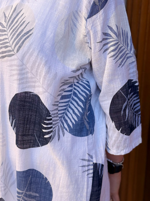 Tunika med knäppning vit från Hillevi of Sweden 2