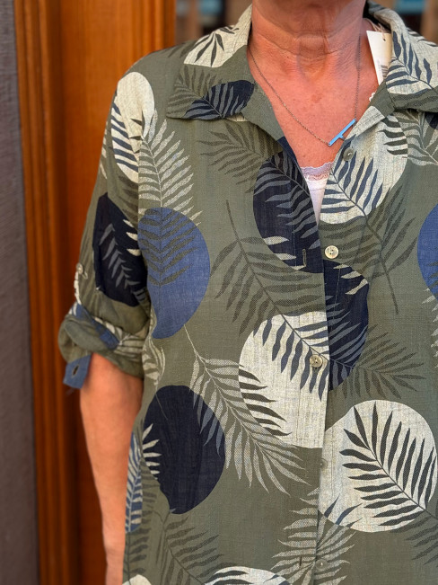 Tunika med knäppning grön från Hillevi of Sweden 2