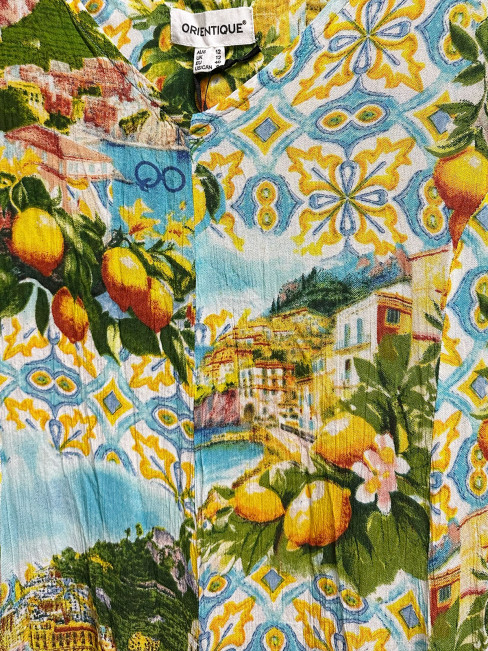 Klänning Amalfi lemon från Orientique 2