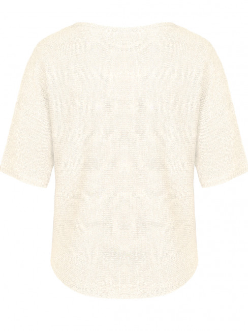 Stickad tröja Olinde cremevit från Bianca 2