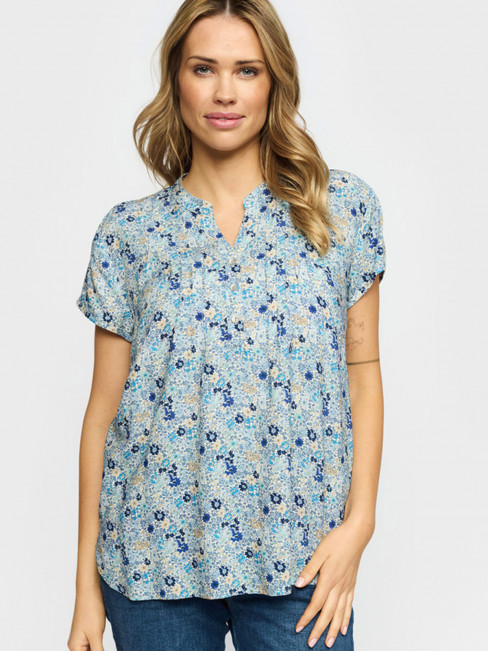 Viskosblus Bloome blå från 2-BIZ