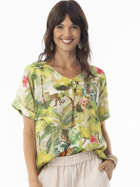 Blus/topp Cecilia grön från Escape