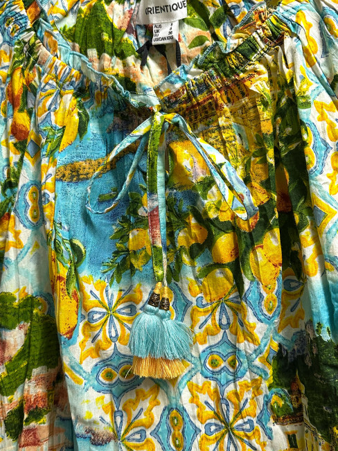 Blus Amalfi lemon från Orientique 2