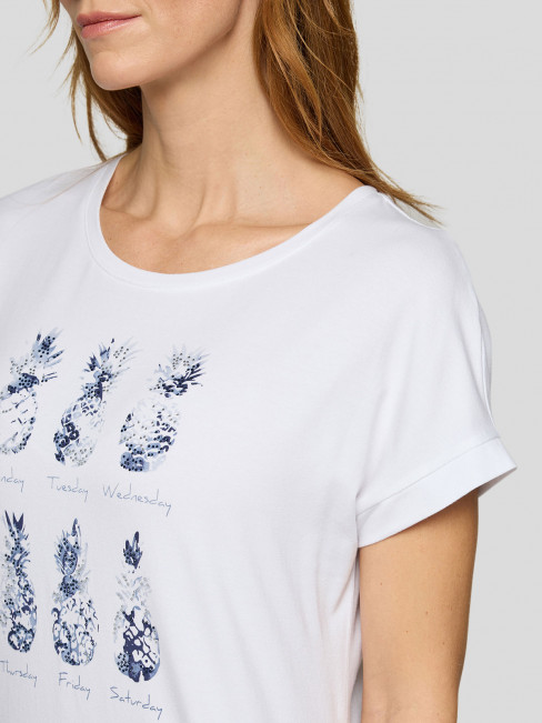 T-shirt med veckans ananaser vit från Rabe 2