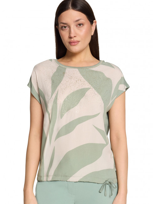 Topp offwhite/grön med guldstänk från Betty Barclay