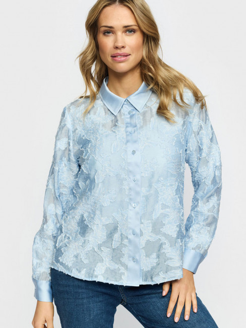 Skjortblus Prima Ljusblå 2-biz