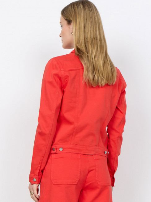 Jeansjacka Erna röd från Soyaconcept 2