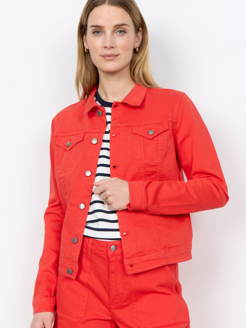 Jeansjacka Erna röd från Soyaconcept