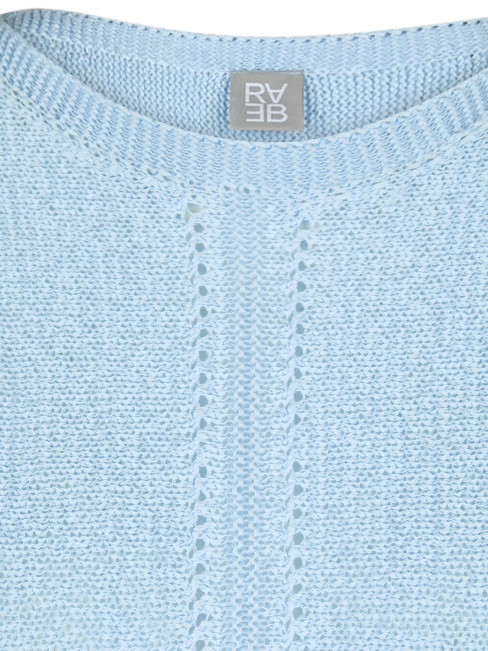 Stickad tröja ljusblå från Rabe 2