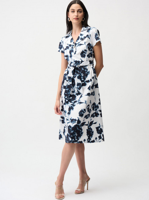 Bomullsklänning marin från Joseph Ribkoff 2