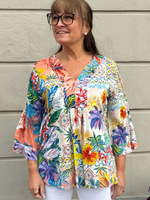 Blus Aruba multi från Orientique 2