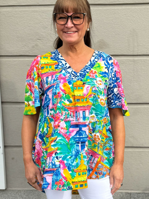 Blus Okayama multi från Orientique