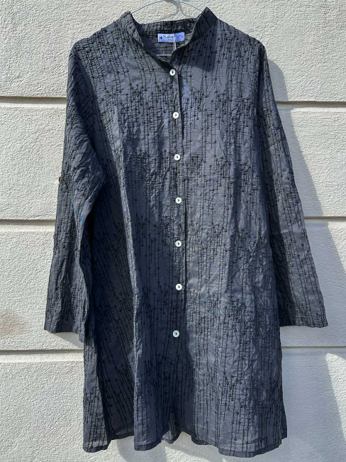 Tunika svart med broderi från Blueberry