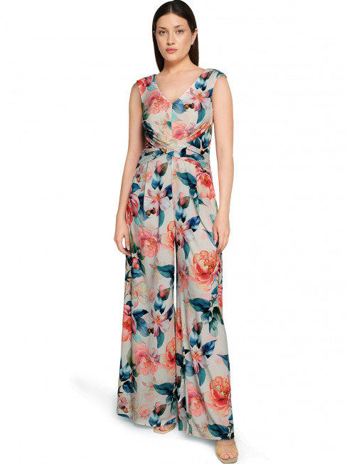 Byxdress chiffong blom från Vera Mont