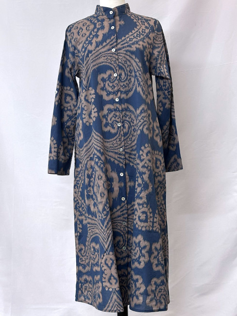 Långskjorta/kaftan marin och taupe från Blueberry 2