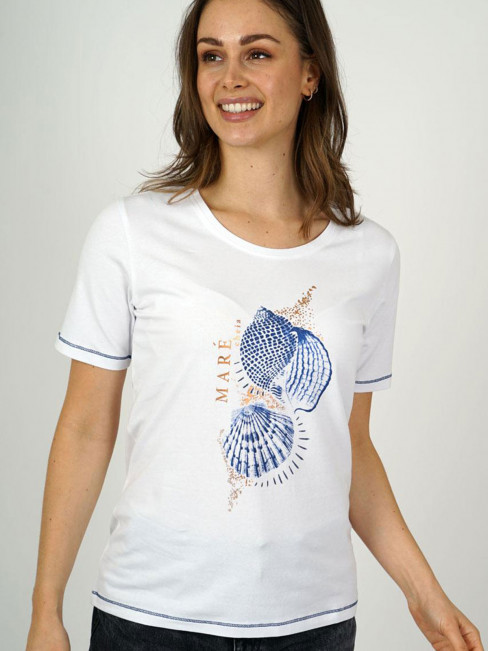 T-shirt havsmotiv blå/guld från M.X.O