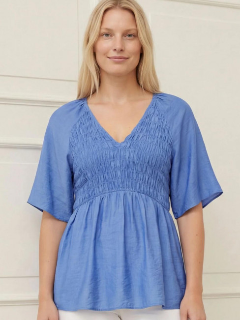 Blus Margo Smock blå från Isay