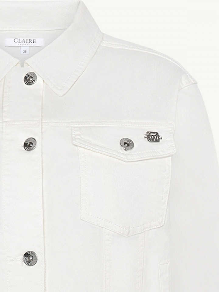 Jeansjacka Ebel vit från Claire Woman