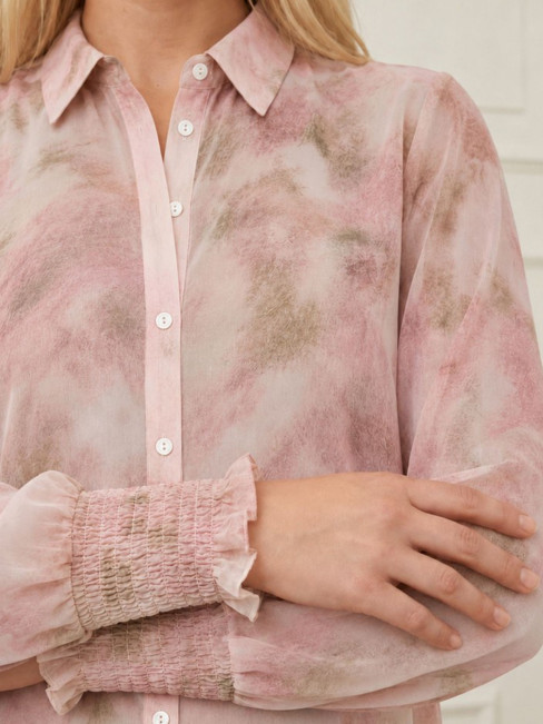 Chiffongblus Vibse rosa från Isay 2