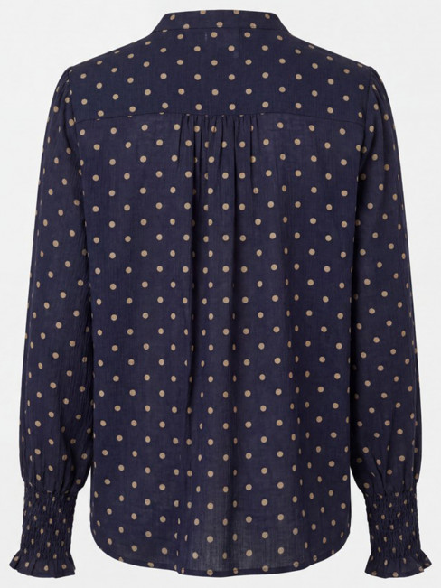 Ane smock blouse marin/nougatprick från Isay 2