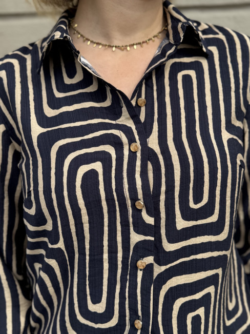 Blus marin/sand från Micha 2