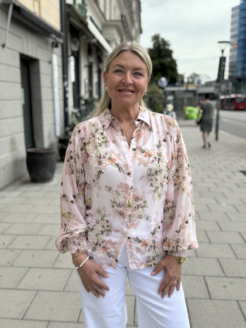 Chiffongblus Renette rosa från Claire