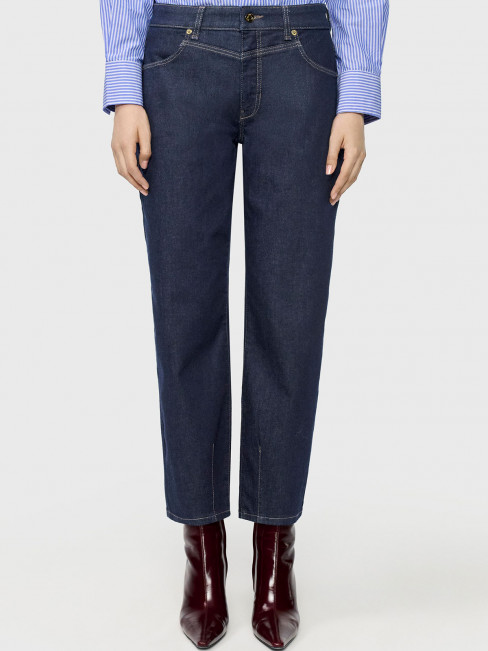 Jeans Bobbie Barrel leg mörk denim 7/8-del frånMac