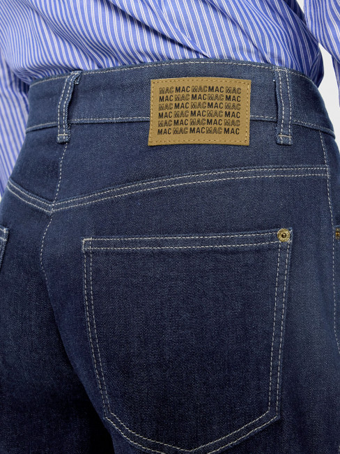 Jeans Bobbie Barrel leg mörk denim 7/8-del frånMac 2