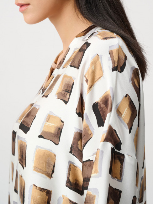 Satinblus creme/brons/nougat från Joseph Ribkoff 2