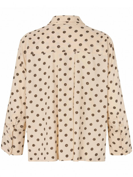 Skjorta Ilonka beige med brun prick från Masai