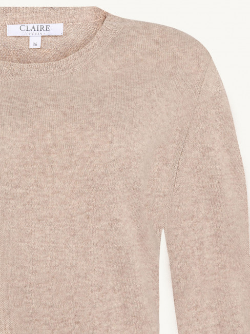 Ulltröja klassisk beige från Claire 2