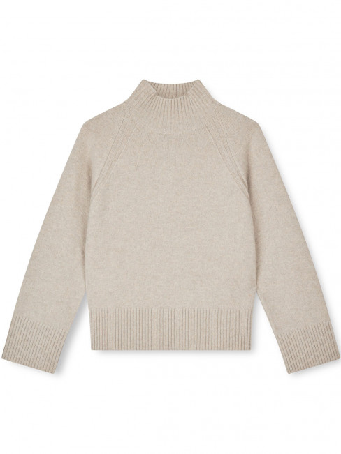 Stickad ulltröja Gemma light sand från SibinLinnebjerg