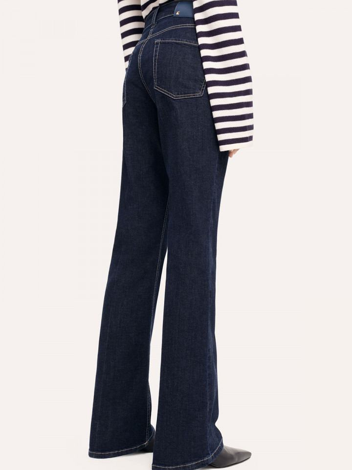 Jeans Paris Flare mörk denim från Cambio