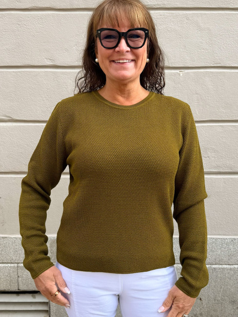 Tröja Livia olivgrön från Sibinlinnebjerg