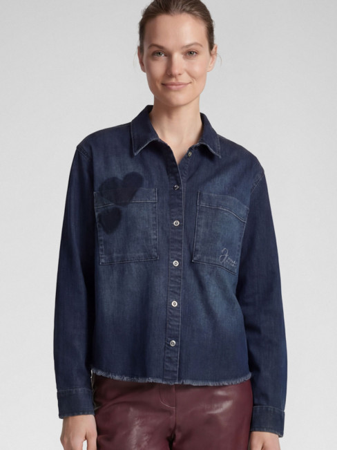Jeansskjorta/jacka mörk denim från Rabe
