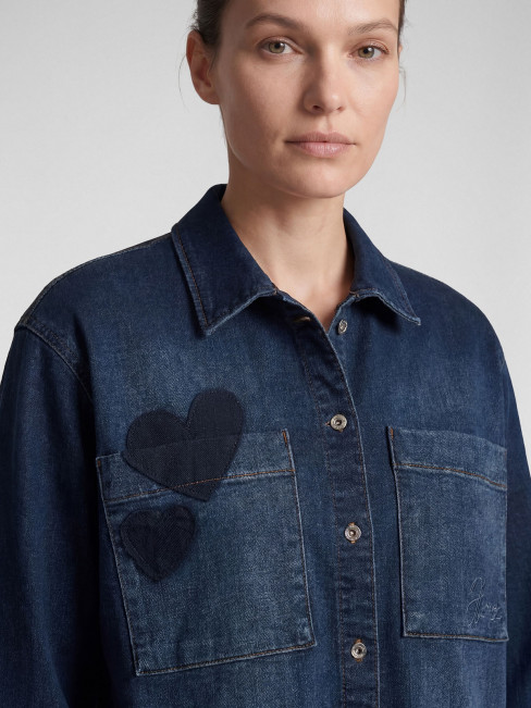 Jeansskjorta/jacka mörk denim från Rabe 2