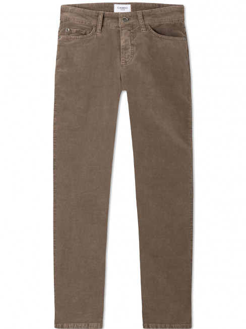 Sammetsbyxa Piper Short taupe från Cambio