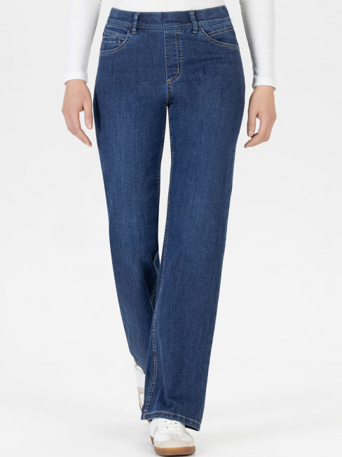 Mirakeljeans Melli Flare denimblå från Stehmann