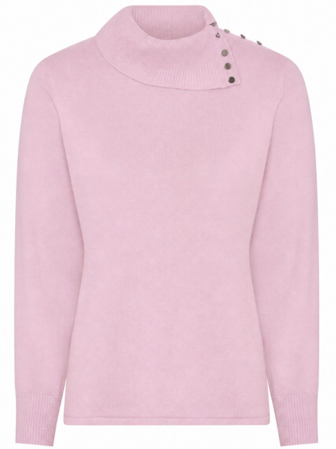 Tröja polo rosa knapp från Micha 2