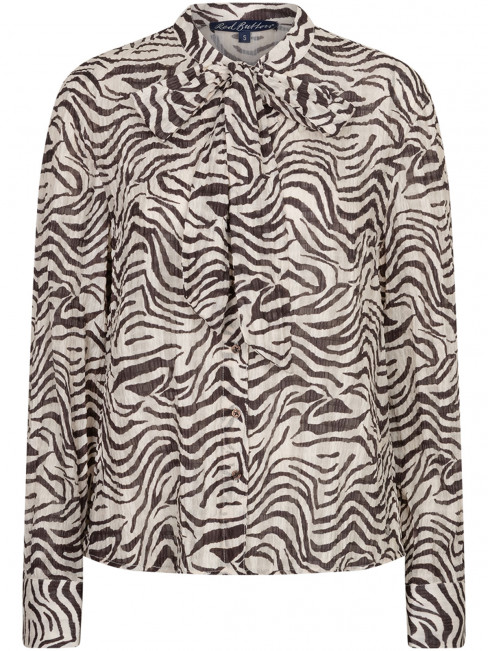 Chiffongblus zebra espresso från Red Button 2